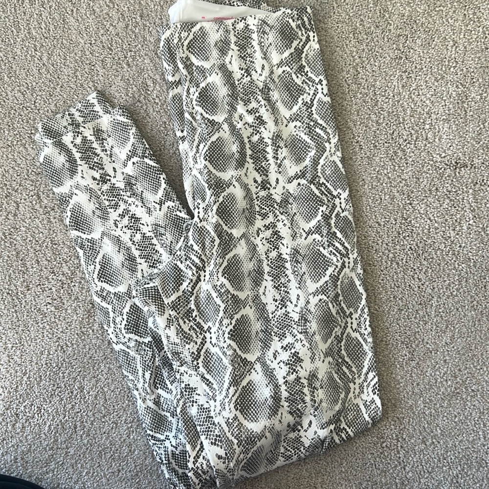 Commando leggings.  Snake pattern.  Barely worn.